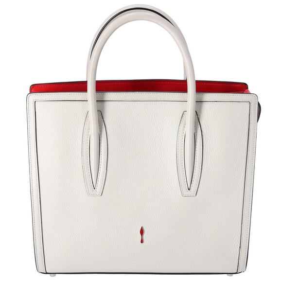 Christian Louboutin Paloma Medium Top Handle Bag White Studded - Picture 3 of 8
